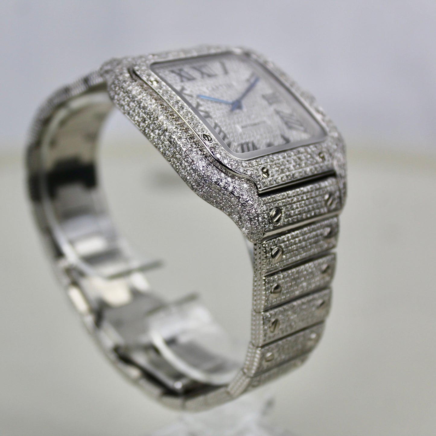 Cartier Santos Large - WSSA0009 - ICED OUT