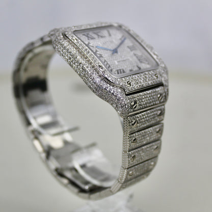 Cartier Santos Large - WSSA0009 - ICED OUT