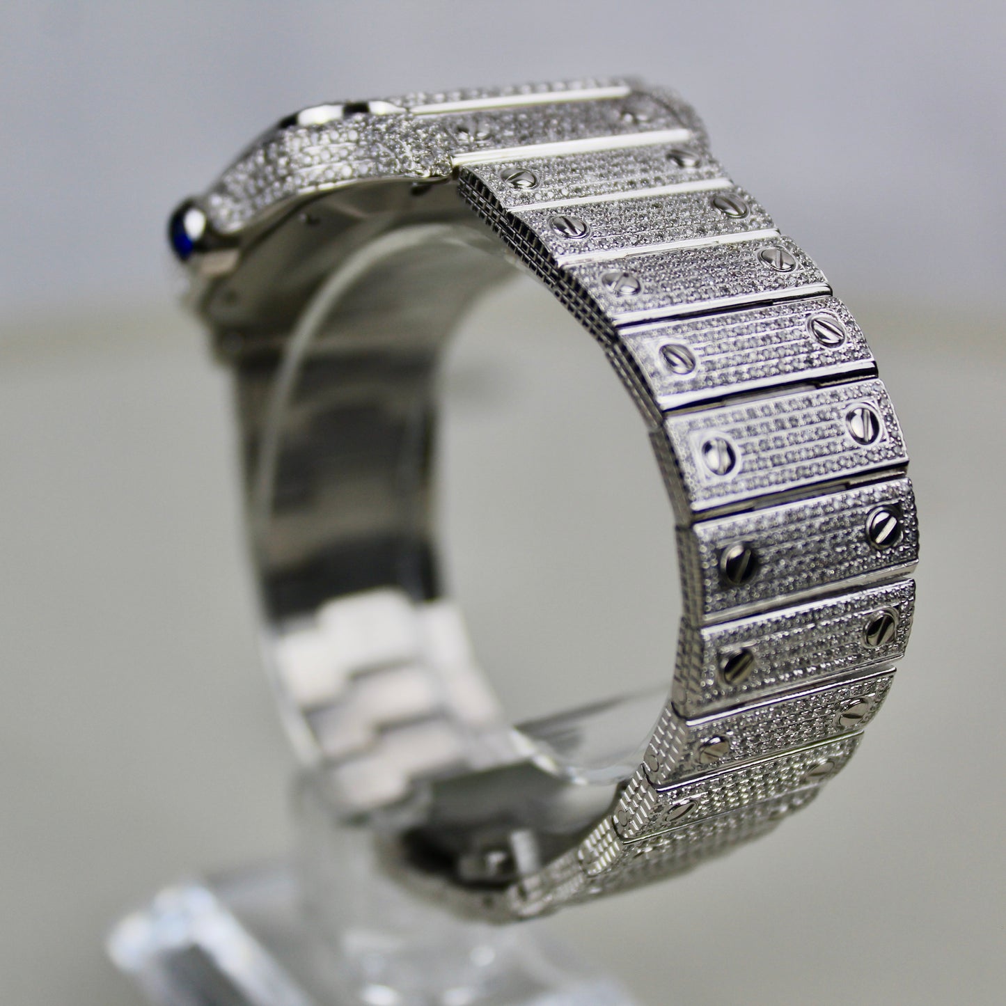 Cartier Santos Large - WSSA0009 - ICED OUT