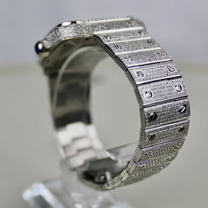 Cartier Santos Large - WSSA0009 - ICED OUT