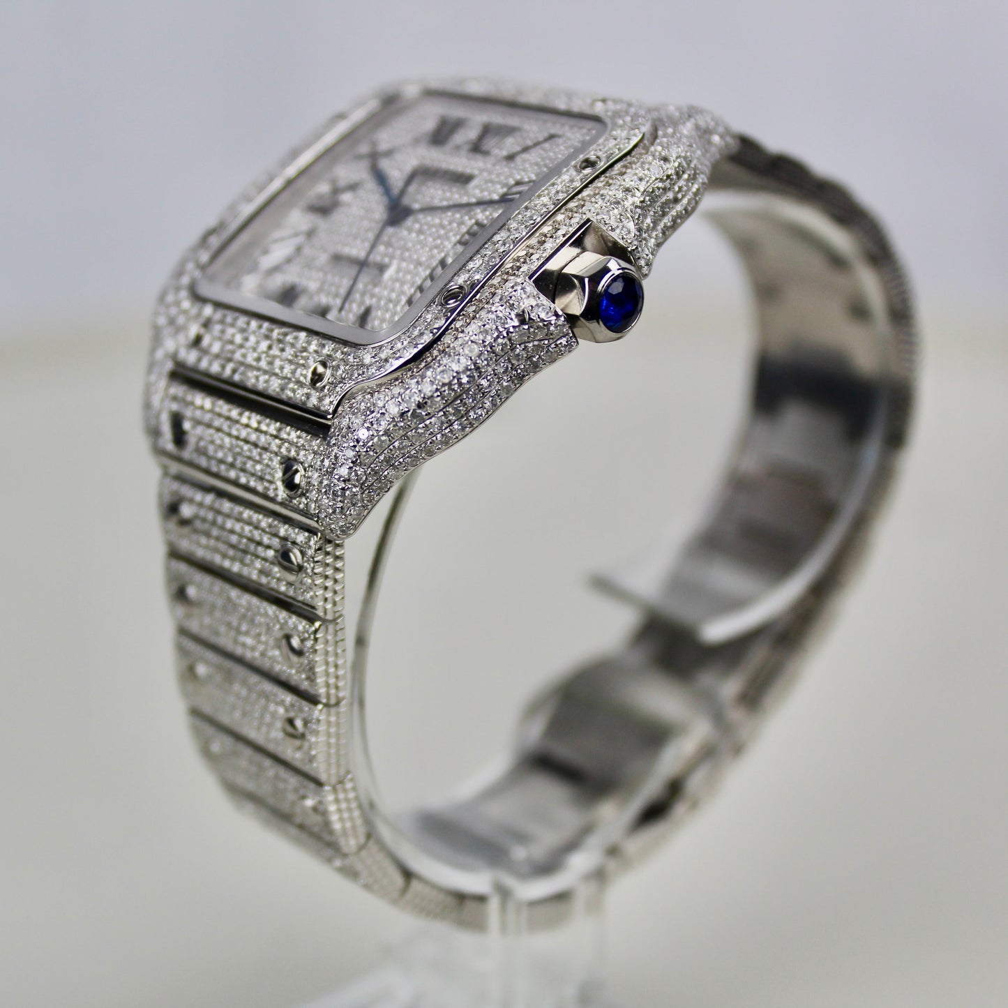 Cartier Santos Large - WSSA0009 - ICED OUT