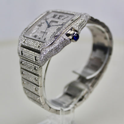 Cartier Santos Large - WSSA0009 - ICED OUT