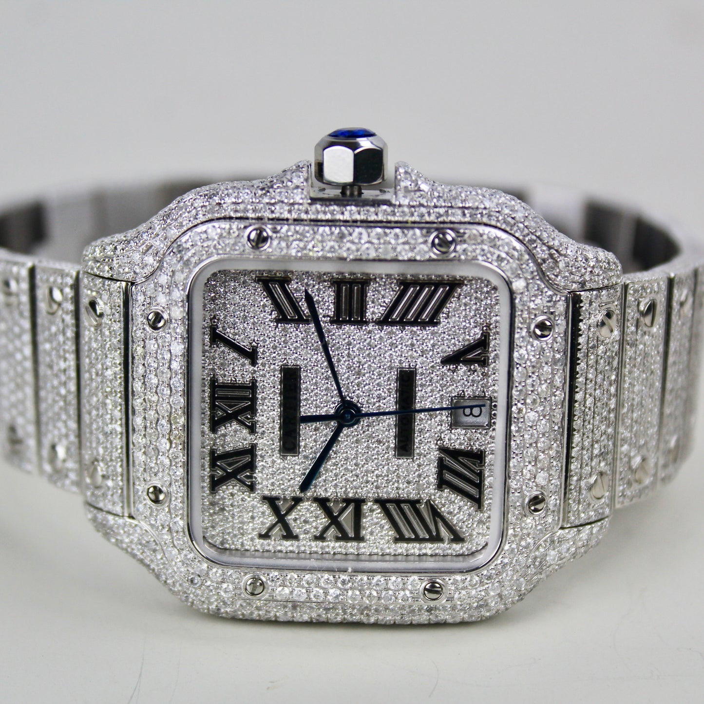 Cartier Santos Large - WSSA0009 - ICED OUT