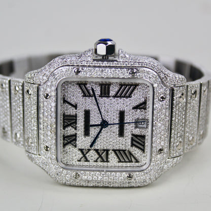 Cartier Santos Large - WSSA0009 - ICED OUT