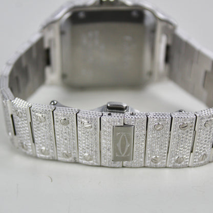 Cartier Santos Large - WSSA0009 - ICED OUT