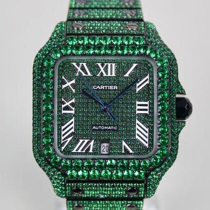Cartier Santos Large - WSSA0009 - ICED OUT
