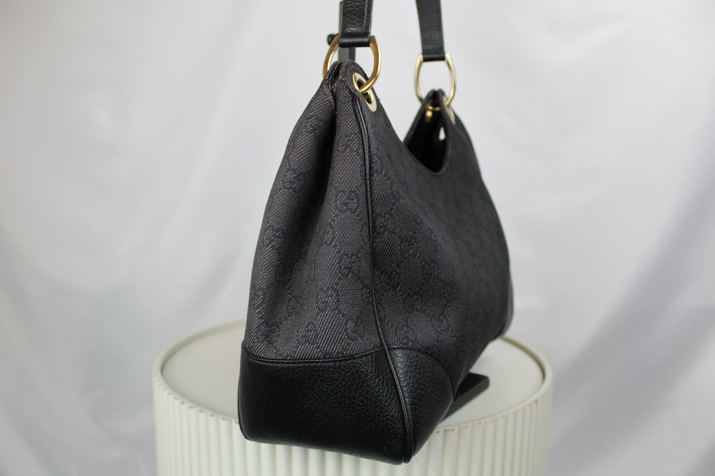 Gucci GG Denim Colbert Hobo Bag