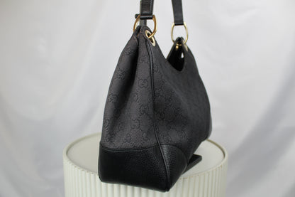 Gucci GG Denim Colbert Hobo Bag