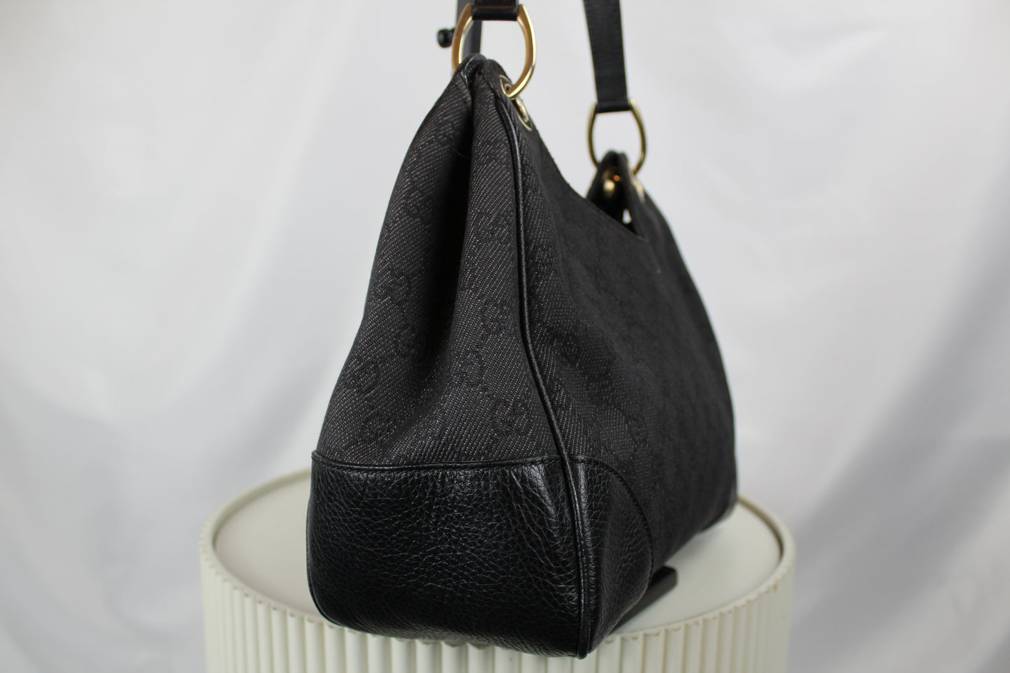 Gucci GG Denim Colbert Hobo Bag