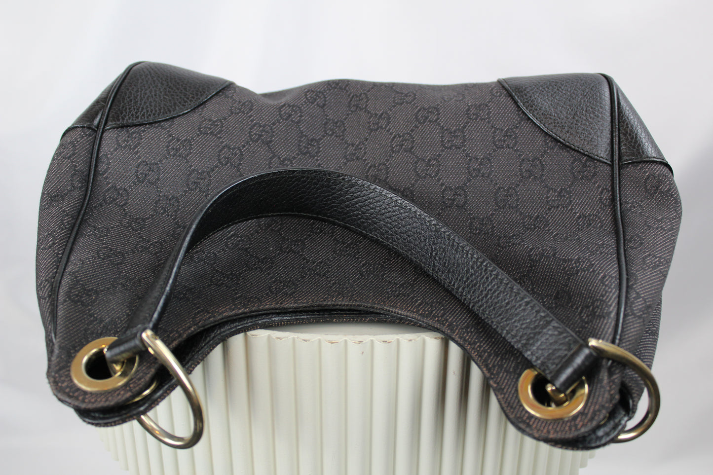 Gucci GG Denim Colbert Hobo Bag