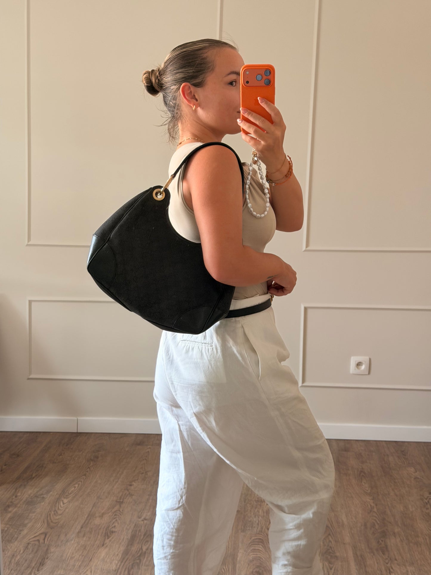 Gucci GG Denim Colbert Hobo Bag