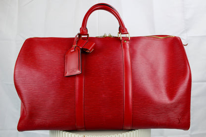 Louis Vuitton Keepall 50 Castilian Red