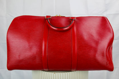 Louis Vuitton Keepall 50 Castilian Red